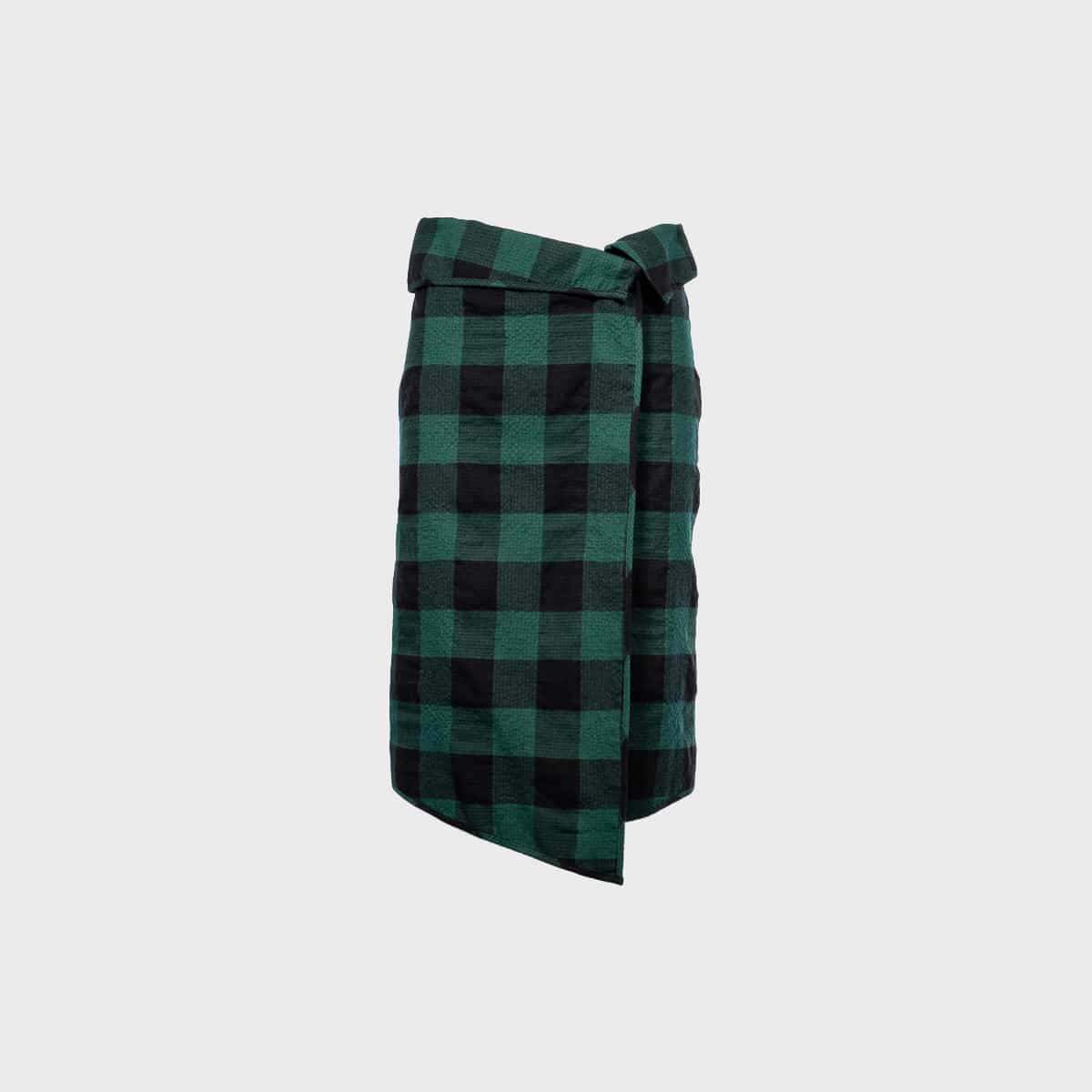 Pushbutton Wrap Style Skirt