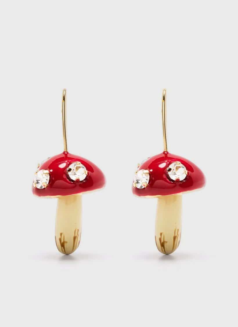 Marni Embellished Mushroom Earrings