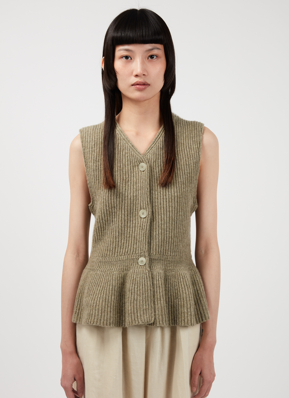 Lemaire Gilet With Ruffles