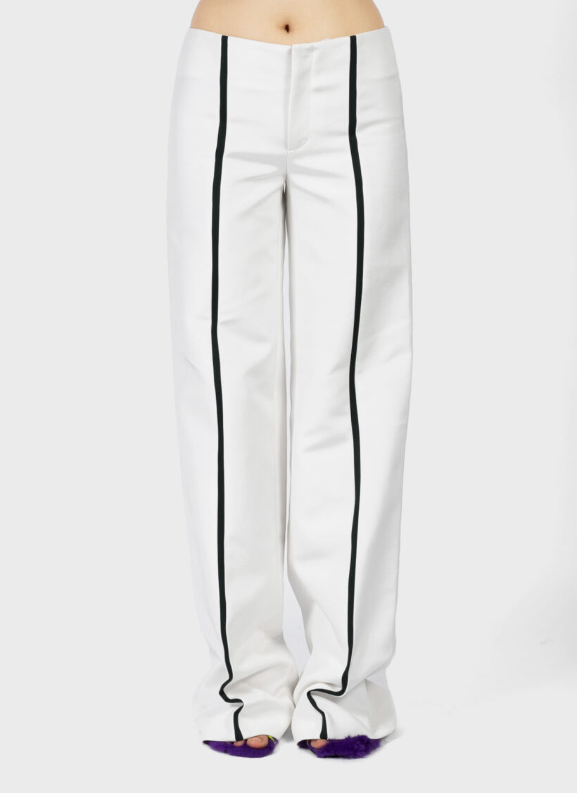 Fidan Novruzova Afa Straight Trousers White