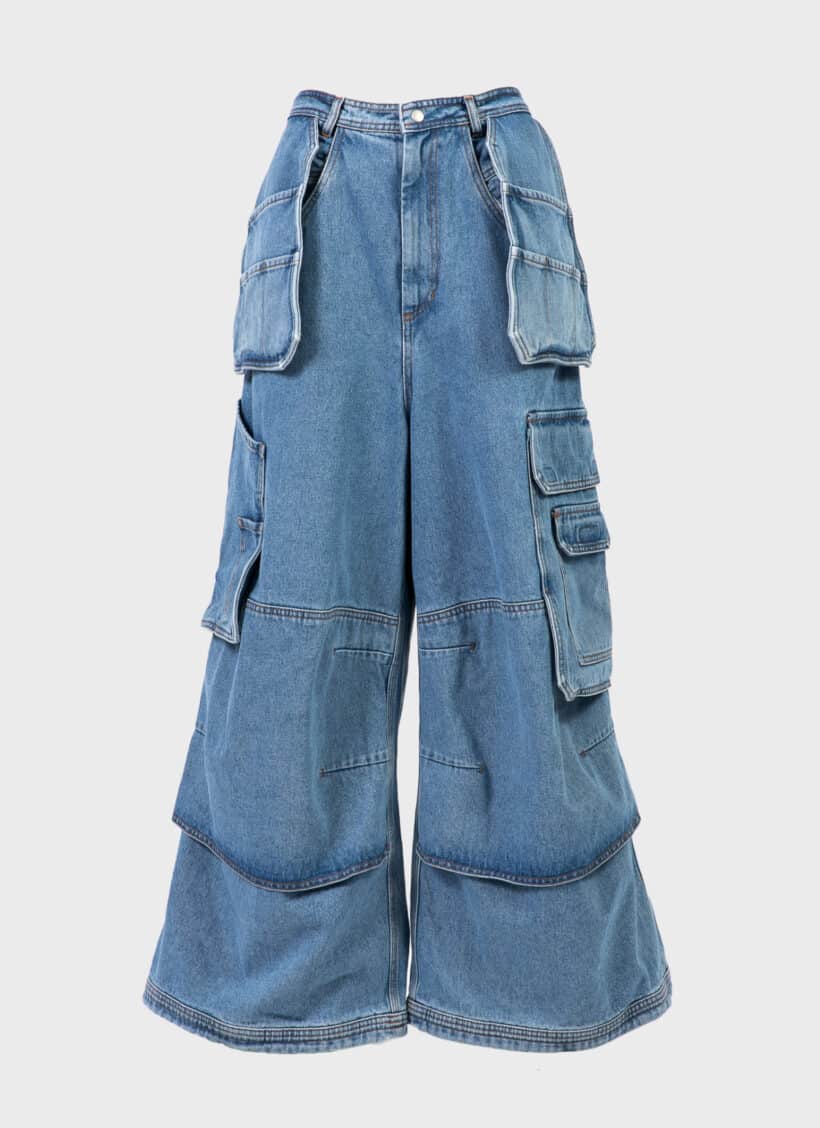 Hed Mayner Cargo Denim Trousers