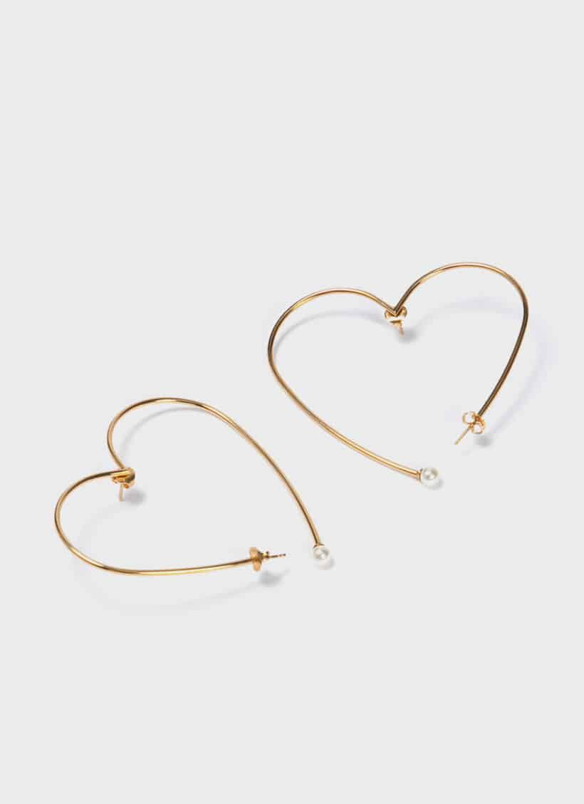 D’heygere Pearl Heart Earrings
