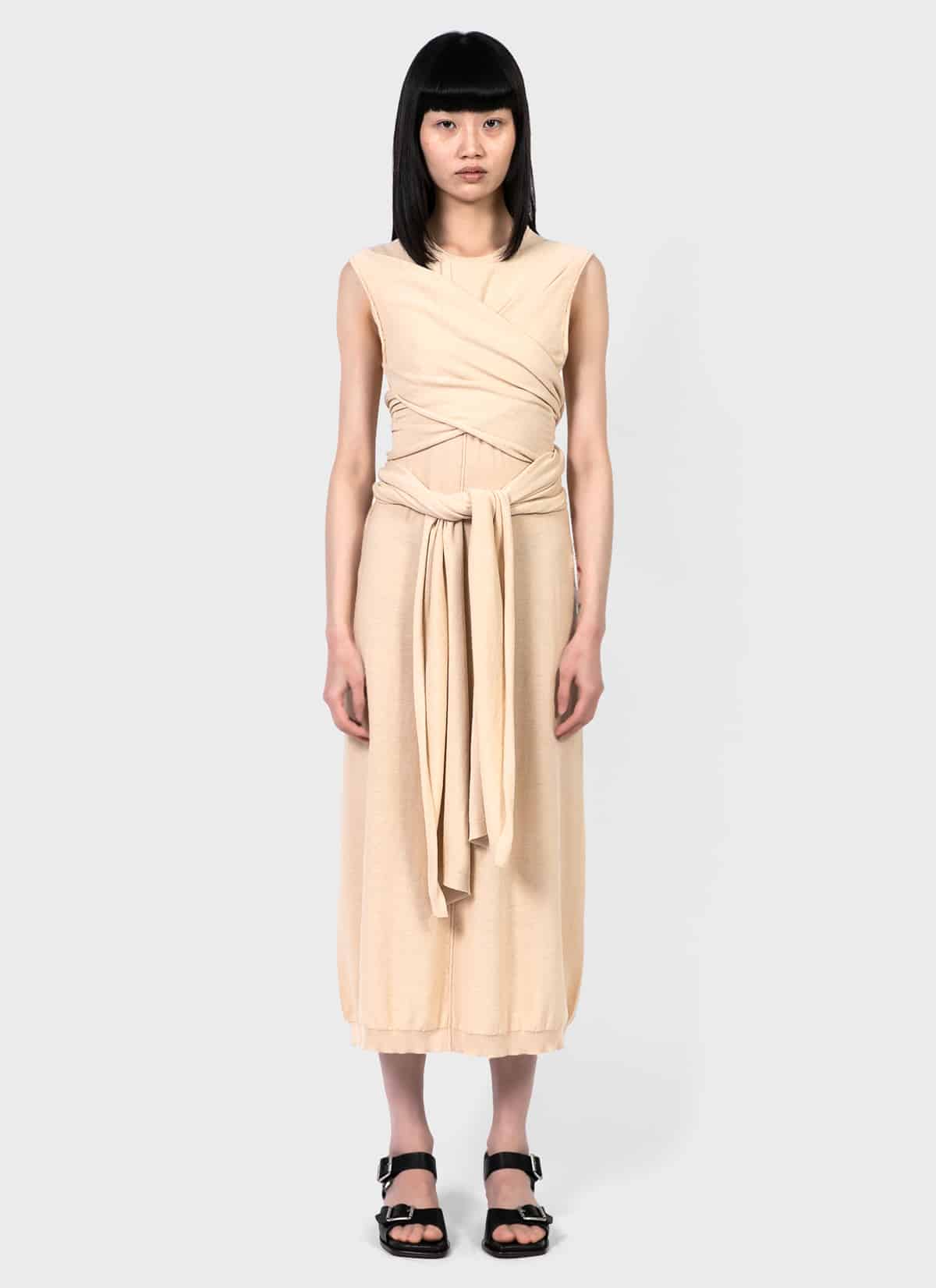 Lemaire Knotted Sleeveless Dress