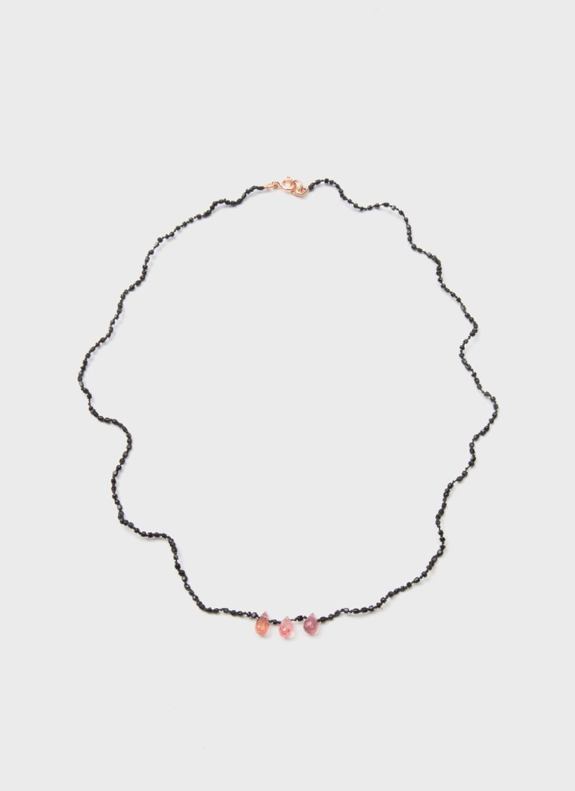 Valerie Donati Tormaline Drops Necklace Pink