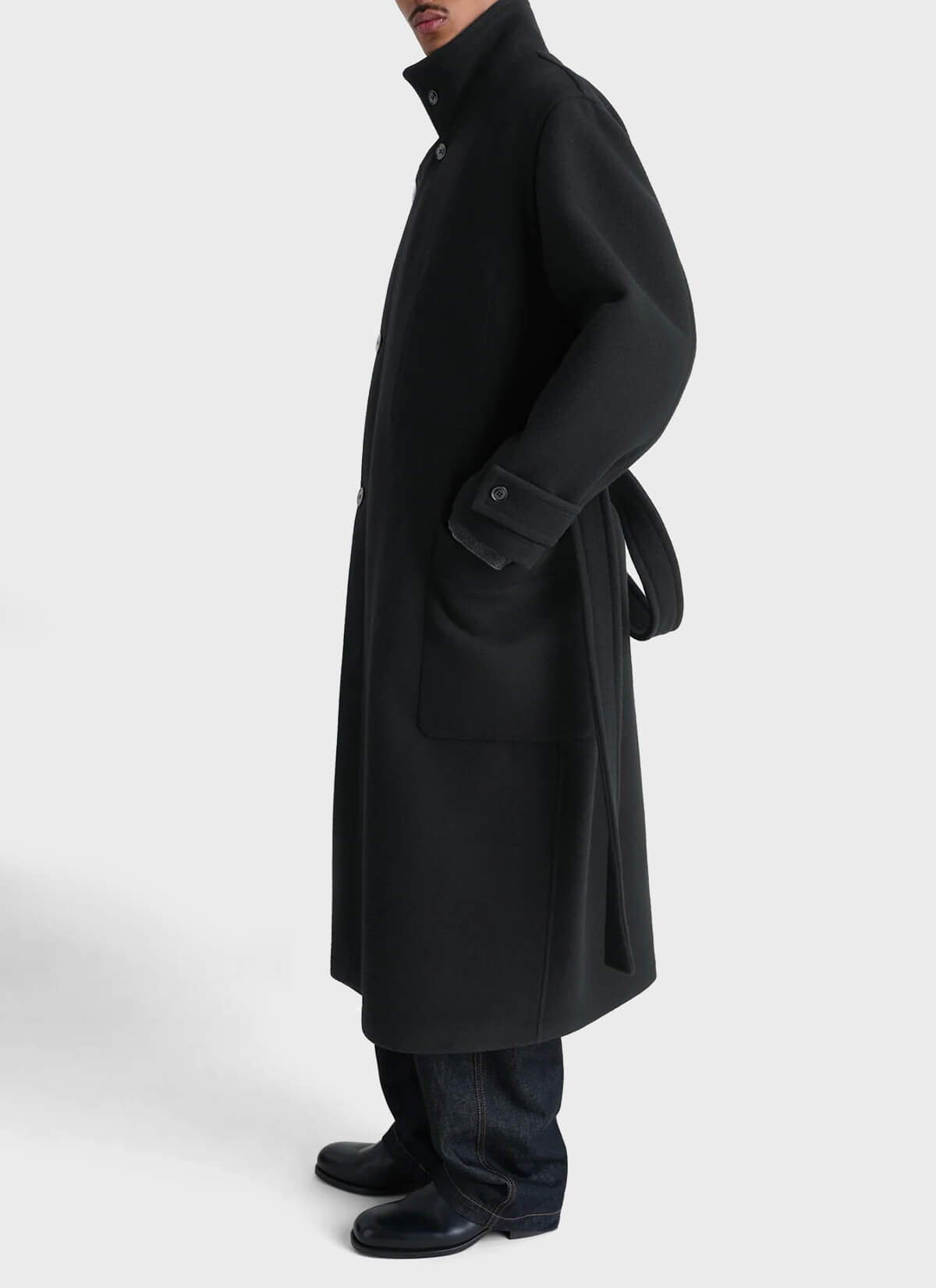 Lemaire Wrap Coat Black – GENTLEWENCH