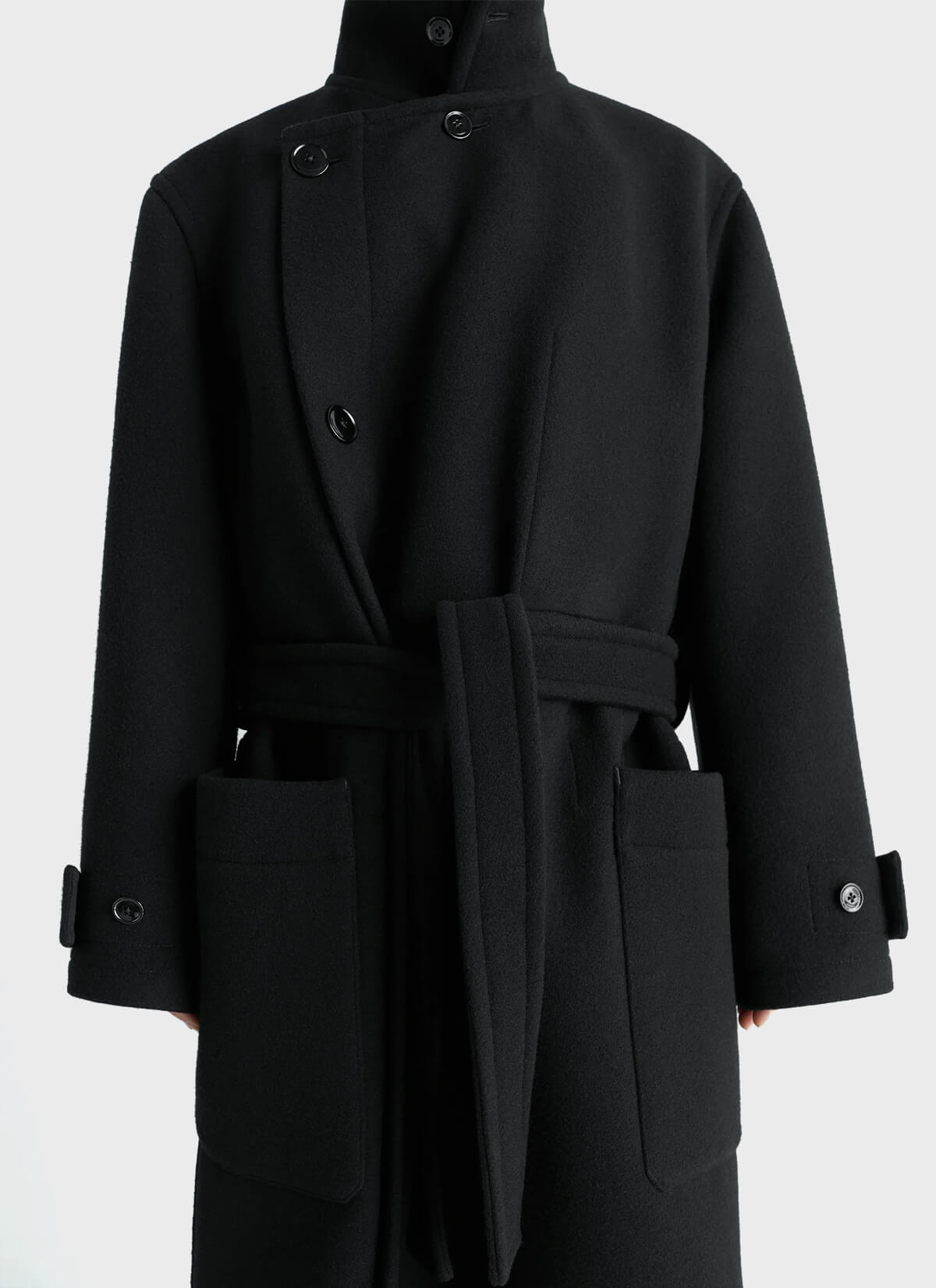 Lemaire Wrap Coat Black – GENTLEWENCH