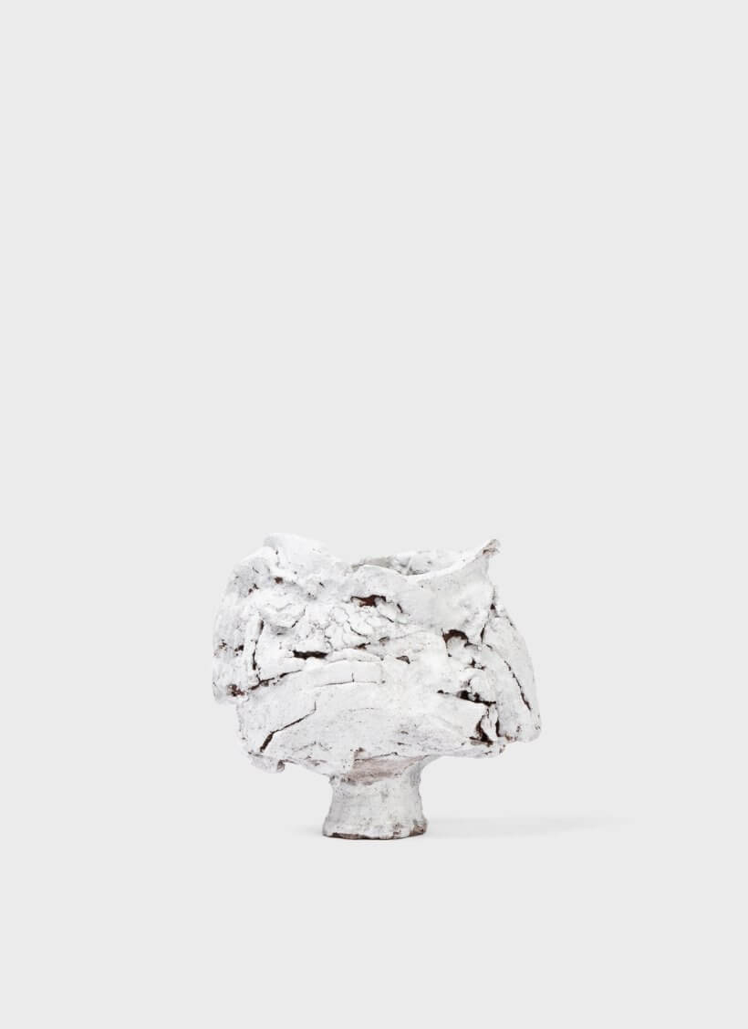 AnnaLeaClelia Tunesi Crackle Vessel White I